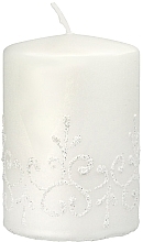 Tiffany Candle, 7x10cm, white - Artman Tiffany Candle — photo N1