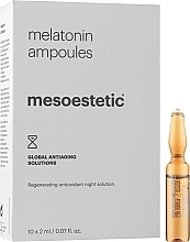 Face Ampoules 'Melatonin Night Care' - Mesoestetic Home Performance Melatonin Ampoules — photo N1