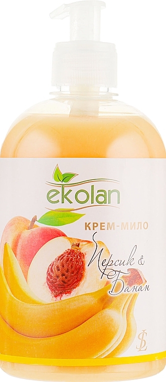 Peach & Banana Cream Soap - Ekolan — photo N1