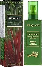 Rhubarb Deodorant Lotion - L'Erbolario Rabarbaro Bagnoschiuma — photo N2