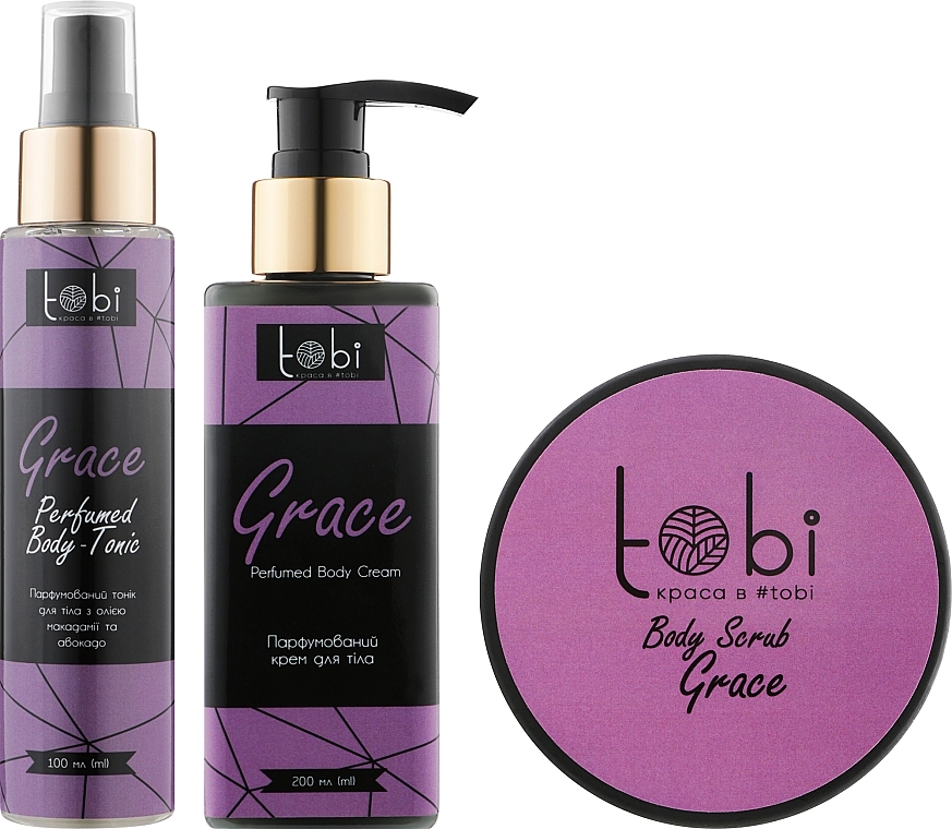 Set - Tobi Grace (b/scr/250ml + b/cr/200ml + b/ton/100ml) — photo N1