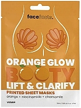 Fragrances, Perfumes, Cosmetics Orange Firming Buttock Mask - Face Facts Orange Glow Booty Sheet Masks