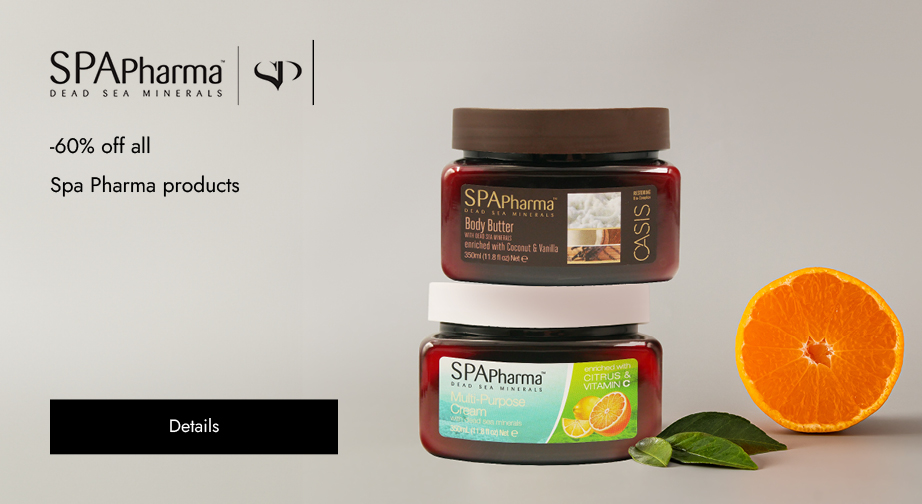 -60% off all Spa Pharma products. Prices on the site already include a discount.