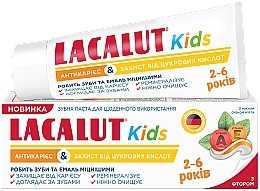 Fragrances, Perfumes, Cosmetics Kids Toothpaste 'Anti-Caries & Sugar Acid Protection' - Lacalut Kids