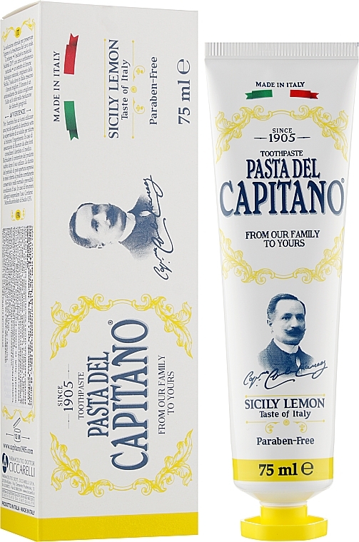 Sicily Lemon Toothpaste - Pasta Del Capitano Sicily Lemon Toothpaste — photo N1