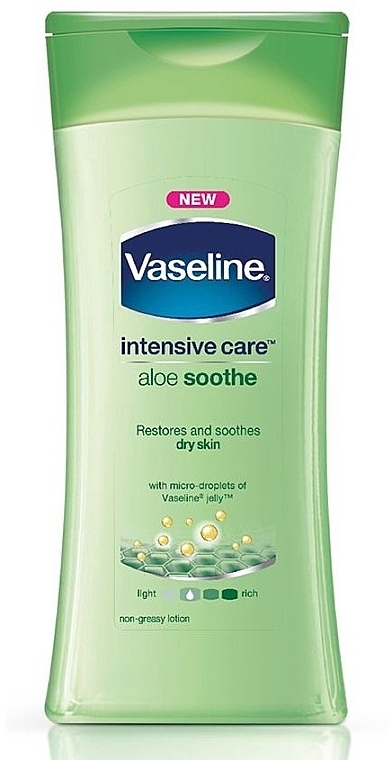 Soothing Body Lotion - Vaseline Intensive Care Aloe Soothe Lotion — photo N1