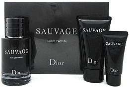 Fragrances, Perfumes, Cosmetics Dior Sauvage - Set (edp/60ml + sh/gel/50ml + ash/balm/20ml)	