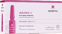 Fragrances, Perfumes, Cosmetics Anti-Aging Glycolic Acid Ampoules - SesDerma Laboratories Acglicolic Anti-Aging Flash Effect Ampoules