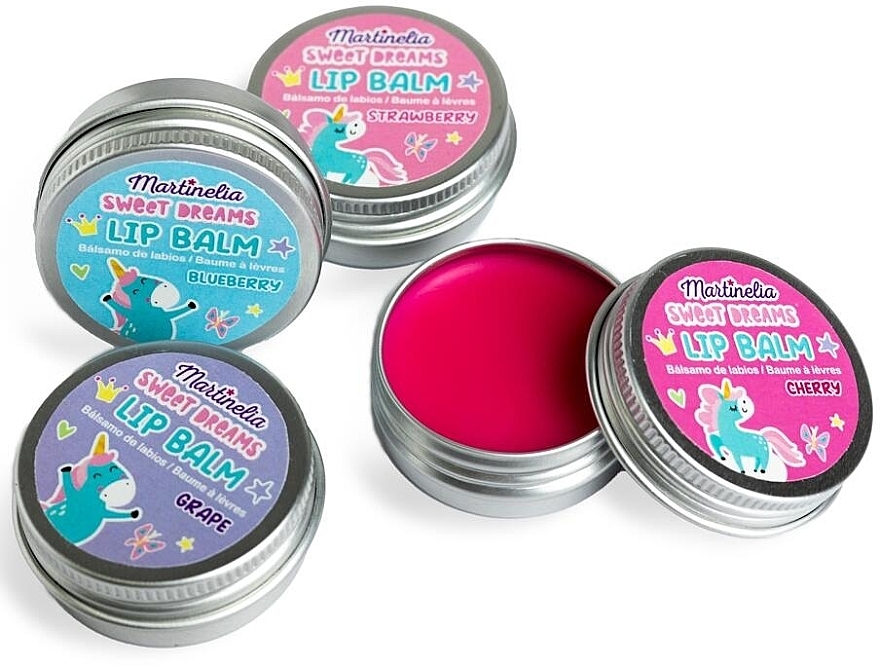 Lip Balm, strawberry - Martinelia Sweet Dreams Unicorn Lip Balm — photo N2