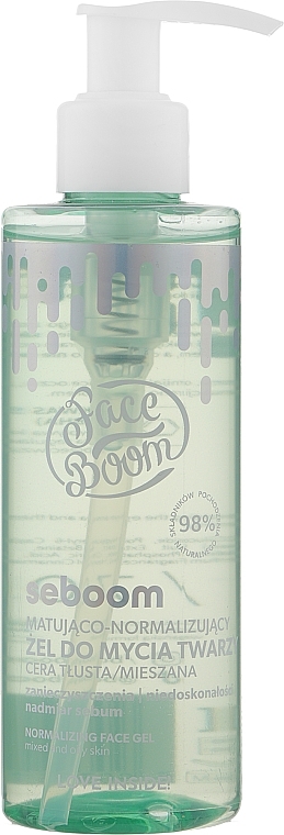 Mattifying & Normalizing Face Cleansing Gel - BodyBoom FaceBoom Reliable Helper — photo N1