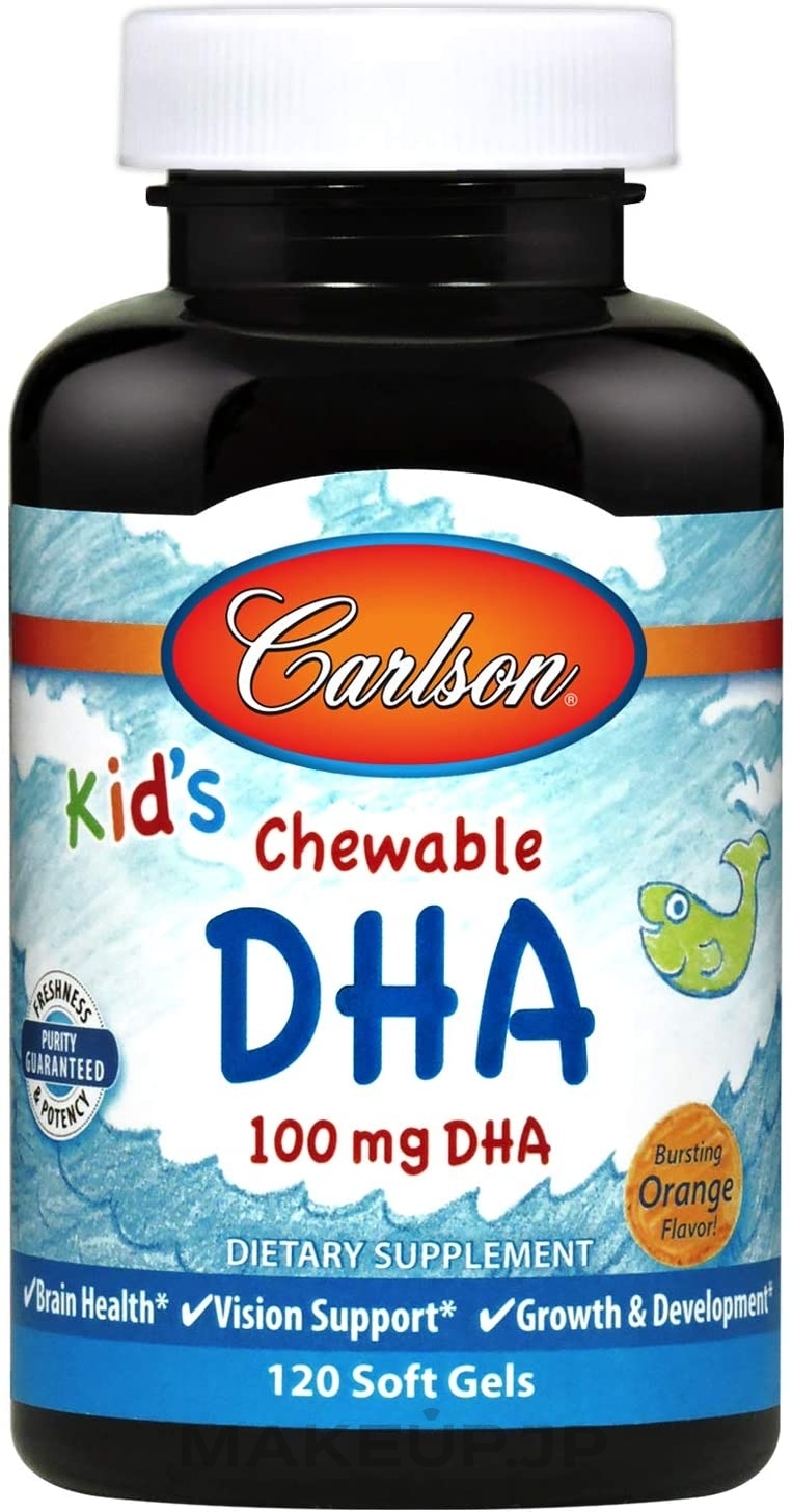 Kid's Chewable DHA with Orange Flavor - Carlson Labs Kid's Chewable DHA — photo 120 szt.