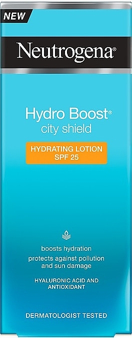 Moisturizing Lotion SPF25 - Neutrogena Hydro Boost City Shield Hydrating Lotion SPF 25 — photo N15