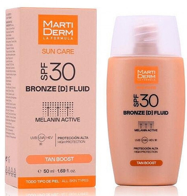 Sunscreen Fluid - MartiDerm Sun Care Bronze (D) Fluid SPF 30+ — photo N2