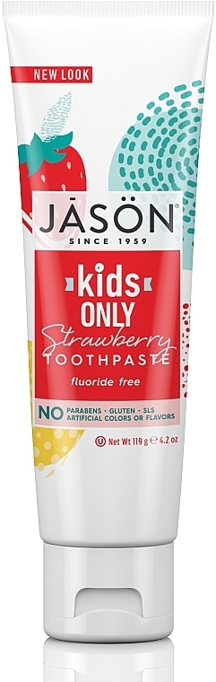 Kids Toothpaste "Strawberry" - Jason Natural Cosmetics Kids Only Toothpaste Strawberry — photo N1