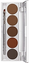 Fragrances, Perfumes, Cosmetics Brow Powder - Kryolan Eyebrow Powder Palette 5 Colors