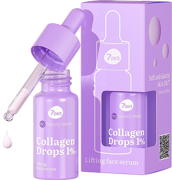 Collagen Lifting Face Serum - 7 Days My Beauty Week Collagen Drops 1% Lifting Face Serum — photo N2