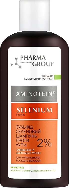 Selenium Sulfide Anti-Dandruff Shampoo for Normal to Dry Hair - Pharma Group Aminotein Shampoo — photo N1