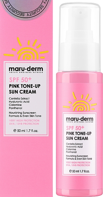 Tonifying Sunscreen - Maruderm Cosmetics Pink Tone-Up Sun Cream SPF 50 — photo N2