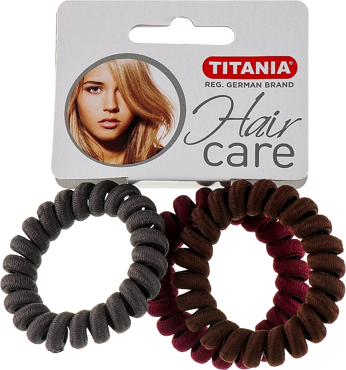 Hair Ties 'Anti Ziep', 3 pcs, 4 cm - Titania — photo N1