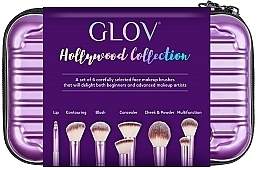 Makeup Brush Set in Case, 6 pcs - Glov Hollywood Collection — photo N2