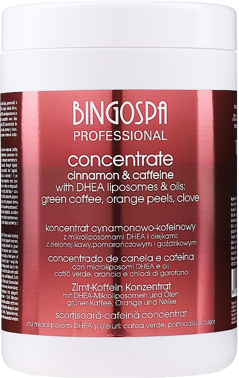 Cinnamon and Caffeine Concentrate with Clove and Orange Extract - BingoSpa — photo N1