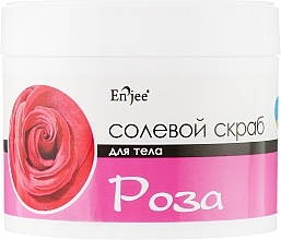 Fragrances, Perfumes, Cosmetics Salt Body Scrub "Rose" - Enjee Salt Scrub Rose