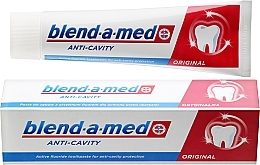 Fragrances, Perfumes, Cosmetics Toothpaste "Anti-Caries" - Blend-a-med Anti-Cavity Original Toothpaste