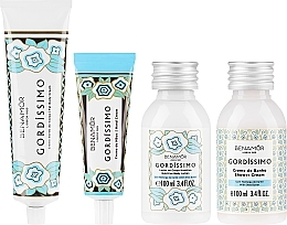 Set - Benamor Gordissimo (b/cr/150ml + b/lotion/100ml + h/cr/30ml + sh/cr/100ml) — photo N1