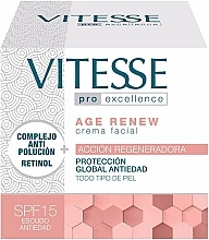 Fragrances, Perfumes, Cosmetics Anti-Aging Face Cream - Vitesse Age Renew Cream Face Spf15