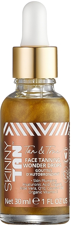 Face Tanning Drops 'Wonder Serum' - Skinny Tan Face Tanning Drops — photo N1