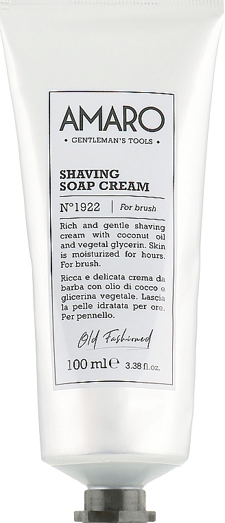 Shaving Cream Soap - FarmaVita Amaro Shaving Soap Cream — photo N1