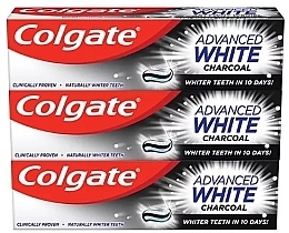 Toothpaste Set - Colgate Advanced White Charcoal (toothpaste/3x75ml) — photo N2
