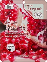 Fragrances, Perfumes, Cosmetics Pomegranate Sheet Mask - 3W Clinic Fresh Pomegranate Mask Sheet