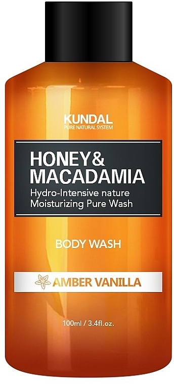 Amber Vanilla Shower Gel - Kundal Honey & Macadamia Amber Vanilla Body Wash — photo N1