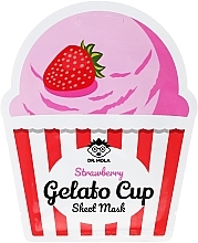 Fragrances, Perfumes, Cosmetics Face Sheet Mask - Dr. Mola Strawberry Gelato Cup Sheet Mask