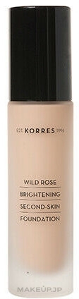 Foundation - Korres Wild Rose Brightening Second Skin Foundation SPF15 — photo WRF2