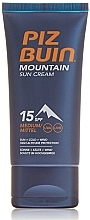 Fragrances, Perfumes, Cosmetics Protective Face Cream - Piz Buin Mountain Sun Cream SPF15