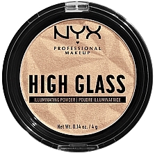 Fragrances, Perfumes, Cosmetics Powder Highlighter - NYX Professional Makeup High Glass Illuminating Powder