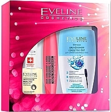 Fragrances, Perfumes, Cosmetics Set - Eveline Cosmetics (Maskara + Nail/12ml + Makeup remover/100ml)