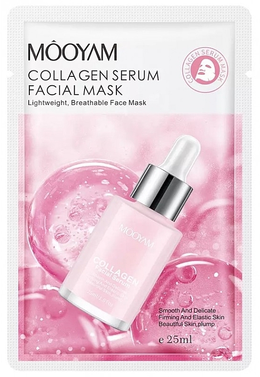 Collagen Sheet Mask - Mooyam Collagen Serum Facial Mask — photo N1