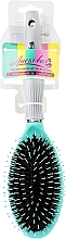 Fragrances, Perfumes, Cosmetics Hair Brush with Combined Bristles "Present", turquoise - Laskovaya