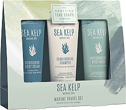 Set - Scottish Fine Soaps Sea Kelp Travel Set (b/cr/75ml + shmp/75ml + b/wash/75ml) — photo N1