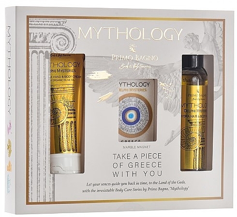 Skincare Set - Primo Bagno Mythology Delphi Mysteries Set (b/wash/100 ml + h/cr/75 ml + magnet) — photo N1