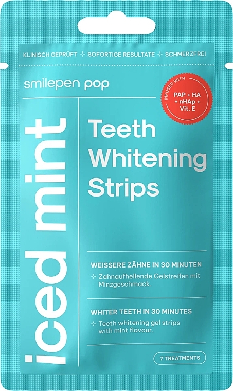 Teeth Whitening Strips  - SwissWhite Smilepen Pop Iced Mint Teeth Whitening Strips — photo N1