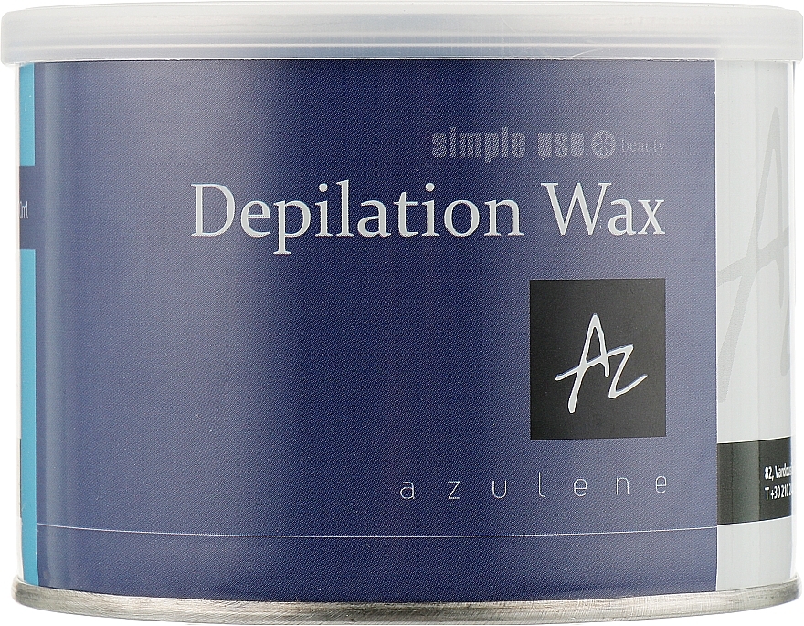 Warm Depilation Wax in Jar 'Azulene' - Simple Use Beauty Depilation Wax — photo N1