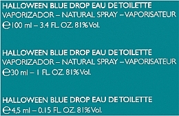 Halloween Blue Drop - Set (edt/100ml + edt/30ml + edt/4.5ml) — photo N3