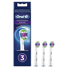 Fragrances, Perfumes, Cosmetics Electric Toothbrush Head, 3 pcs - Oral-B 3D White Refill Heads