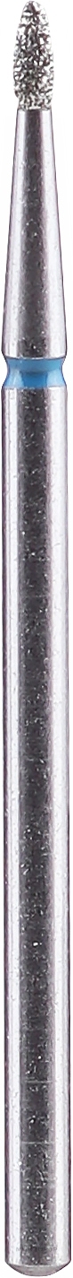 Nail Drill Bit "Bud", rounded, blue, 1,2mm/3mm - Staleks Pro — photo 1 szt.