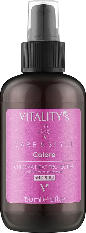 Leave-In Heat Protector Serum for Coloured Hair - Vitality's C&S Colore Chroma Heat Protector — photo N1