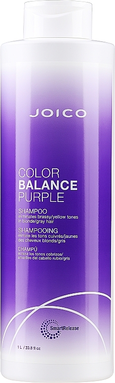 Anti-Yellow Tinted Shampoo for Blonde & Gray Hair - Joico Color Balance Purple Shampoo — photo N3
